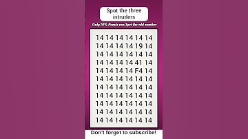 Spot the three intruder 14  - Math Quiz  #maths #quiz #shorts #gk #education