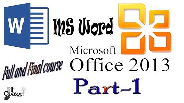 Microsoft word 2013 Full and Final Course_and Full Bangla Tutorial_ Part 1