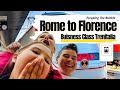 ROME TO FLORENCE on TRAIN TRENITALIA  | Business Class | American Family Travel Vlog