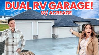 Tour This MASSIVE Dual RV Garage Home on Acreage Near Boise, Idaho [Mendiola Homes Middleton ID]