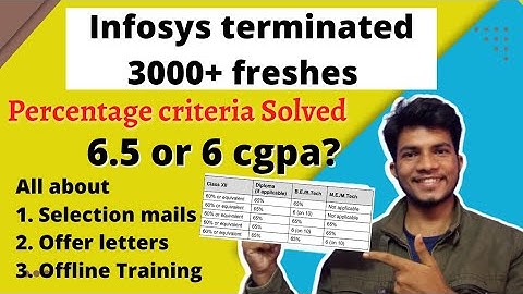 Infosys terminated 3000 freshers 😱😰 | Delay in Selection Mails ? | % Criteria - 65% | Freshers