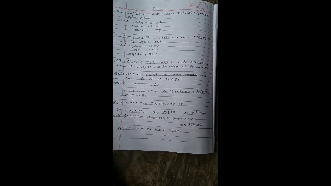 Class 6 chapter 2 exercise 2.1👍👍👓👓👓 ️ ️ ️🚩🚩😊😊😊📖📖🙏🙏🥰🥰 - YouTube