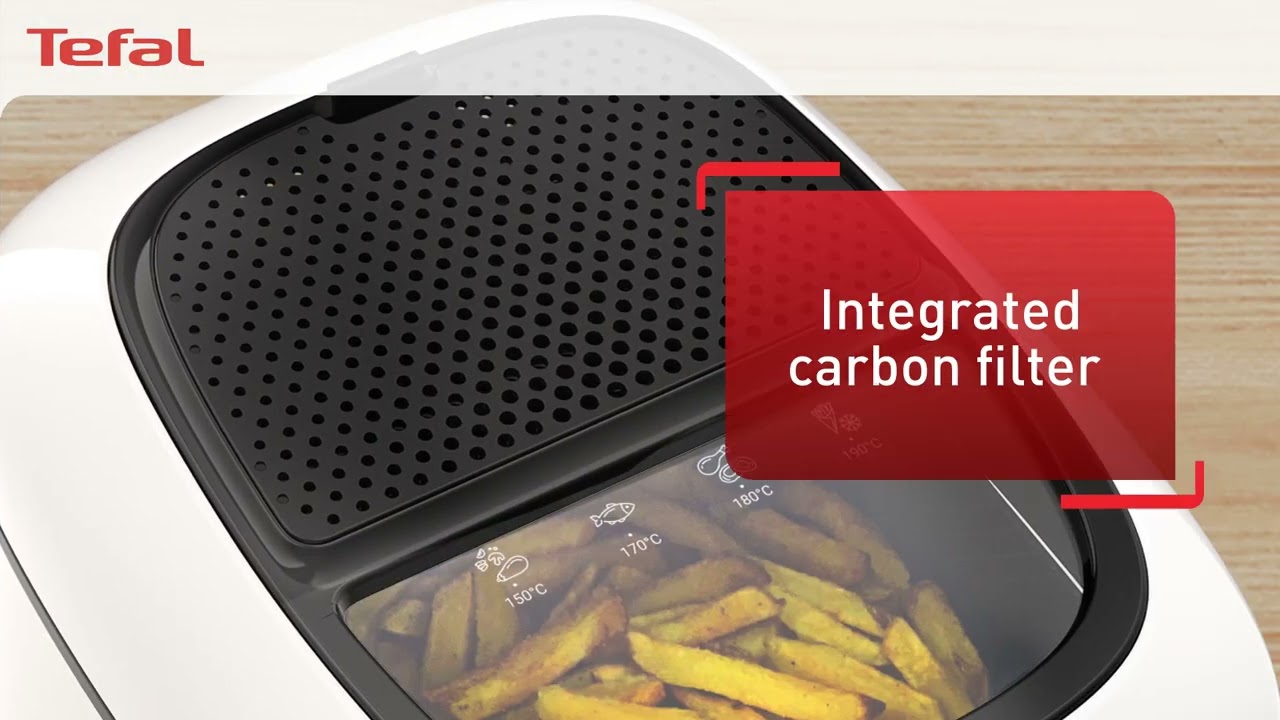 video Фритюрник Tefal Super Uno FR314030 – мощност 1800 W, капацитет 2.2 л, бял дизайн