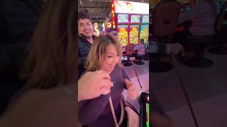 This happens with only $7 dollars on this Slot machine #slots #casino