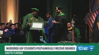 Murdered USF doctoral students given posthumous doctoral degrees Friday morning