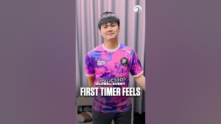When it's your first international event.