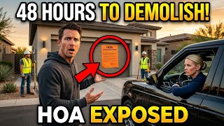 HOA Tried to Demolish My Garage in 48 Hours — Then I Found 1987 Blueprints That Exposed Everything 
