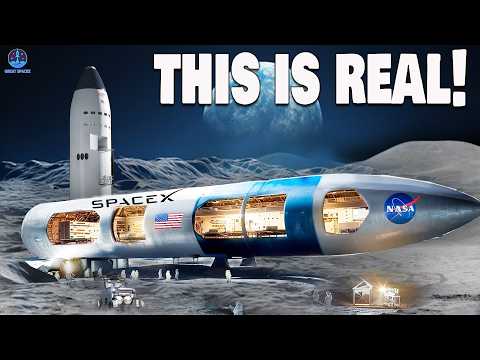 SpaceX Revealed How to Build The First Moon Base Alpha with Starship... SpaceX Revealed How to Build The First Moon Base Alpha with Starship...