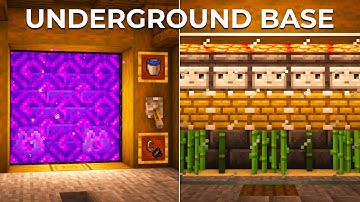Minecraft: The ULTIMATE Secret Underground Survival Base [Tutorial]