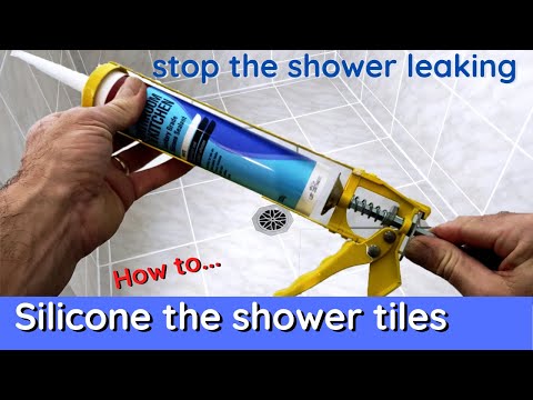 How to silicone a tiled shower to stop leaks - Inspire DIY Kent Thomas