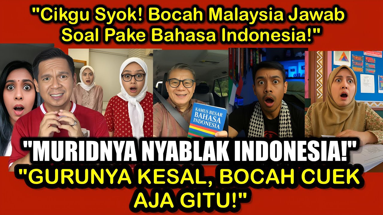 Buset! Cikgu Malaysia Kesal Berat—Murid Malah Jawab Ujian Pake Bahasa Indo!