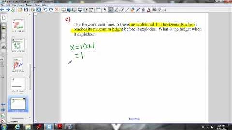4.4 Day 2 - Writing equation of a parabola in vertex form (part 3)