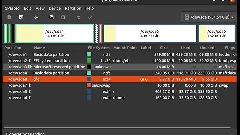 Gparted - Creating Extended Partition Table