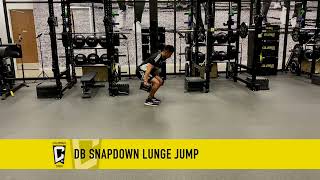 DB Snapdown Lunge Jump