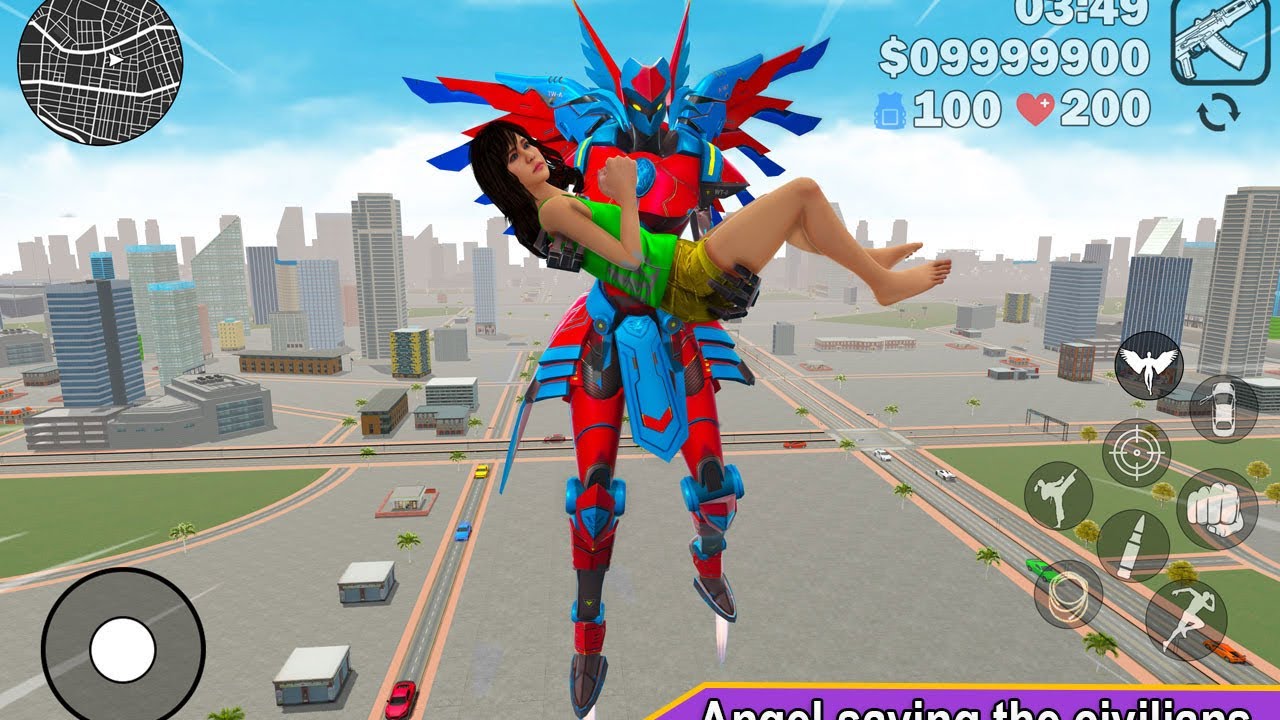 Angel Robot Car Game 2021 – Speed robot game Frentech Entertainment New Robot Games 2021 Gameplay 3