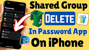 How to Delete Shared Groups in New Passwords App in iOS 18 on iPhone and iPad