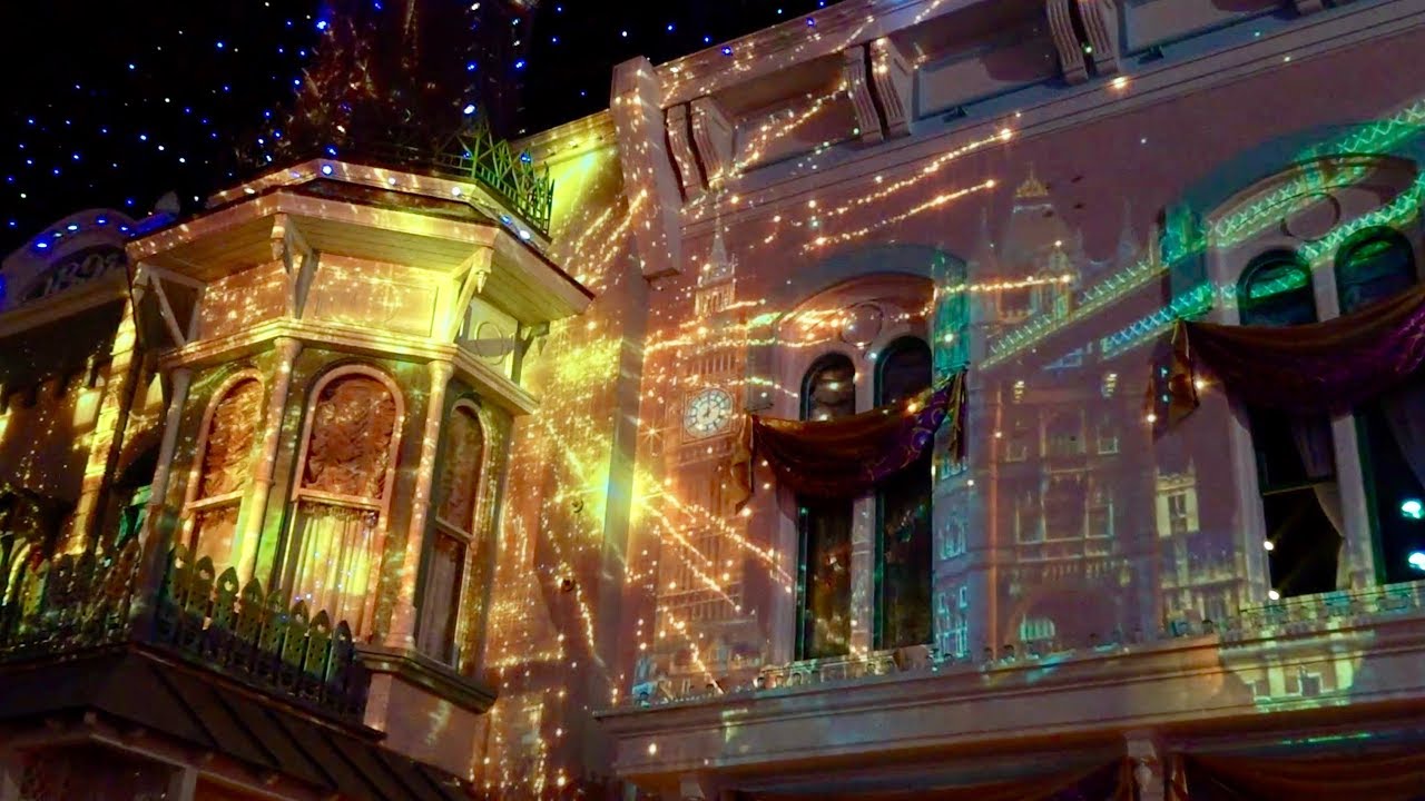 35周年!!プロジェクション!(ピーターパン他Ver.)ディズニーランドのワールドバザール。