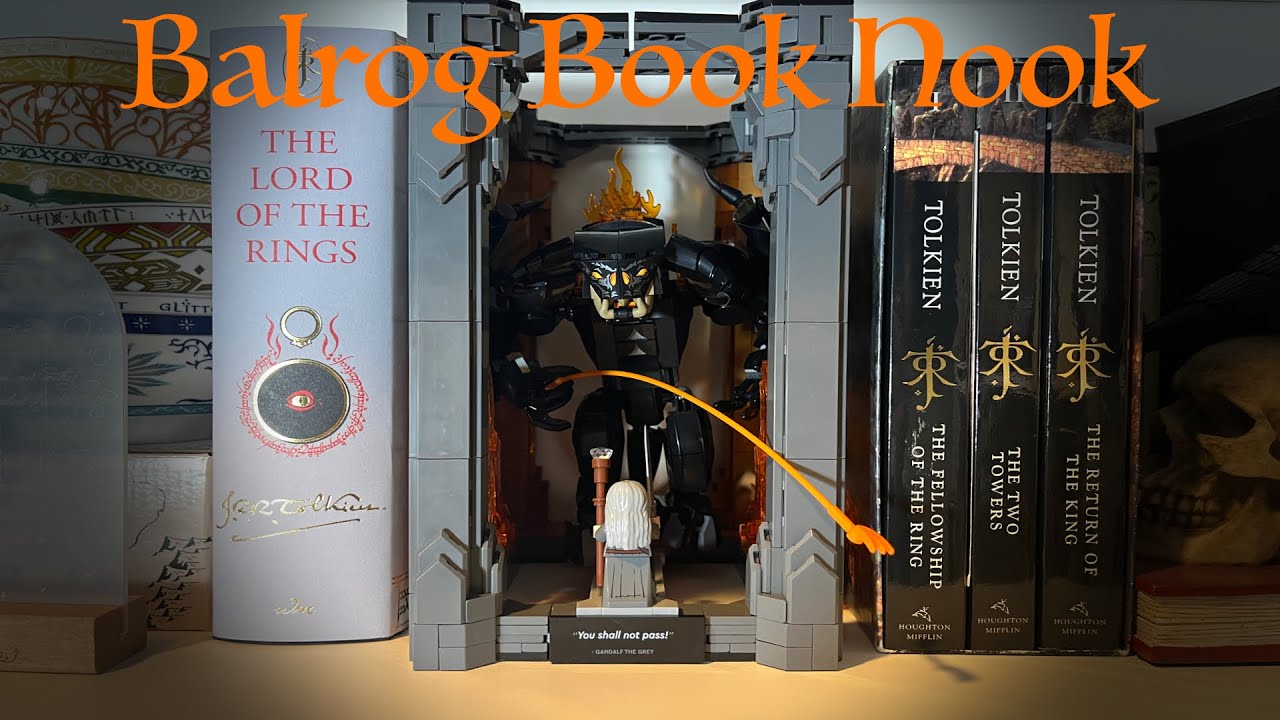 Lego Balrog Book Nook - YouTube