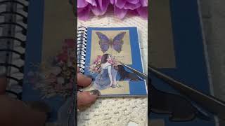 🦋🖤Miniature scrapbook vintage journal📚