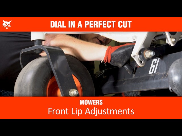 How to Make Front Lip Adjustments on an AirFX Deck | Bobcat Zero-Turn Mower | Service Tutorial