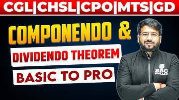 Componendo & Dividendo Theorem  | CGL | CHSL | CPO | MTS  Exams | SSC Wallah | By Shivam Dwivedi Sir