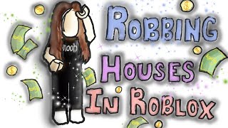 ROBBING people's houses in ROBLOX BROOKHAVEN! w/ my voice! *funny*