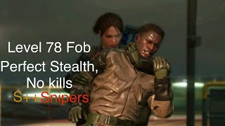 LEVEL 78 PERFECT STEALTH, NO KILLS FOB infiltration - MGSV