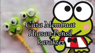 Cara Membuat Hiasan Pensil Keropi dari kain flanel  || DIY