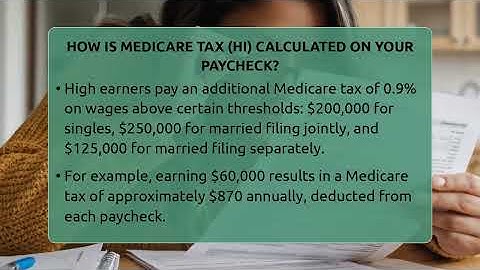 How Is Medicare Tax (HI) Calculated On Your Paycheck? - Your Paycheck Planner