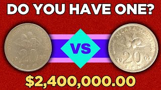 Top Two Coins of Malaysia | 1990 vs 2007 20 Sen Auction Values