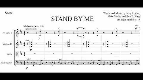 Stand By Me (by Ben E. King) for String quartet