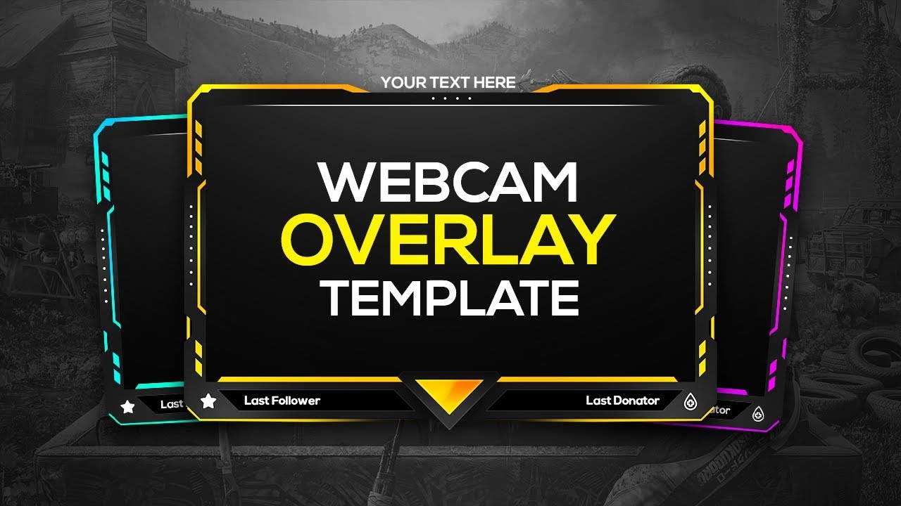 Colorful Gaming Webcam Overlay Template Free Download Fezodesigns Youtube