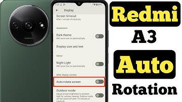 How to enable auto rotation in Redmi A3 || Redmi A3 me auto rotation kaise on kare ||