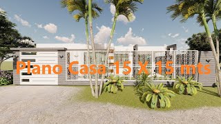 Plano casa 15 x 15