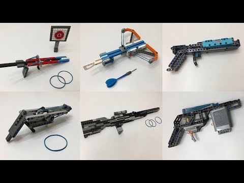 Стреляющее ОРУЖИЕ из ЛЕГО (самоделки) инструкции как сделать в описании