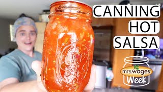 Canning Hot Salsa The Easy Way | #mrswagesweek | Fermented Homestead