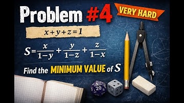 VERY HARD Inequality 😨 | Problem #4 (Only Serious Students) #Very Hard Inequality #Olympiad Maths