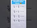 Simplification Trick 😂 #shorttrick #shorts #mathstricks #viral #viralvideo #vedicmath #mathpuzzle