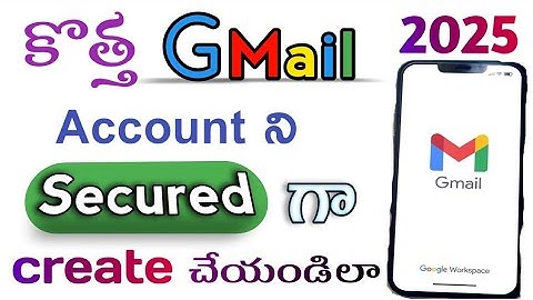 How to create new Gmail account in mobile in telugu, Create Gmail account for YouTube channel 2025