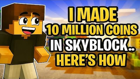 How I Made 10 Million Coins in Hypixel SkyBlock (With Just the Bazaar)