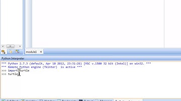Using Pyscripter and IDLE with the Python Turtle Module