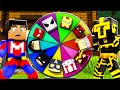 LA RULETA DE LA SUERTE DE SUPERHÉROES EN MINECRAFT TROLL 😂