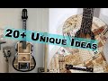 Unique ideas to upcycle an old guitar  things to do with a broken guitar