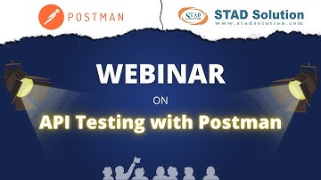 API Testing with Postman | Live Webinar by STAD Solution | Postman API tutorial for beginners