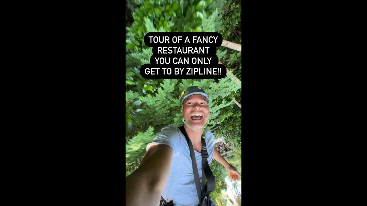 You have to Zipline to this fancy restaurant in the Maldives!! YouTube