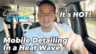 Cleaning a VW Atlas in EXTREME HEAT! - MOBILE DETAILING screenshot 4