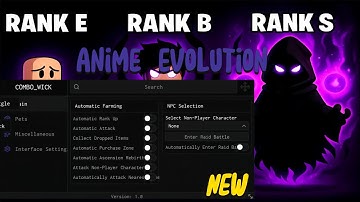 !NEW! Script Anime Evolution Roblox | Auto rank up, Auto attack, Auto Farm, Auto hatch