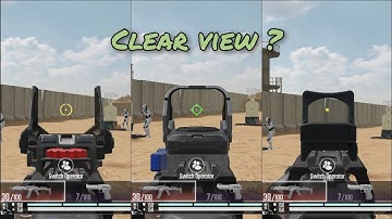 All scopes in Project: Bloodsrike (warzone mobile clone/lite )