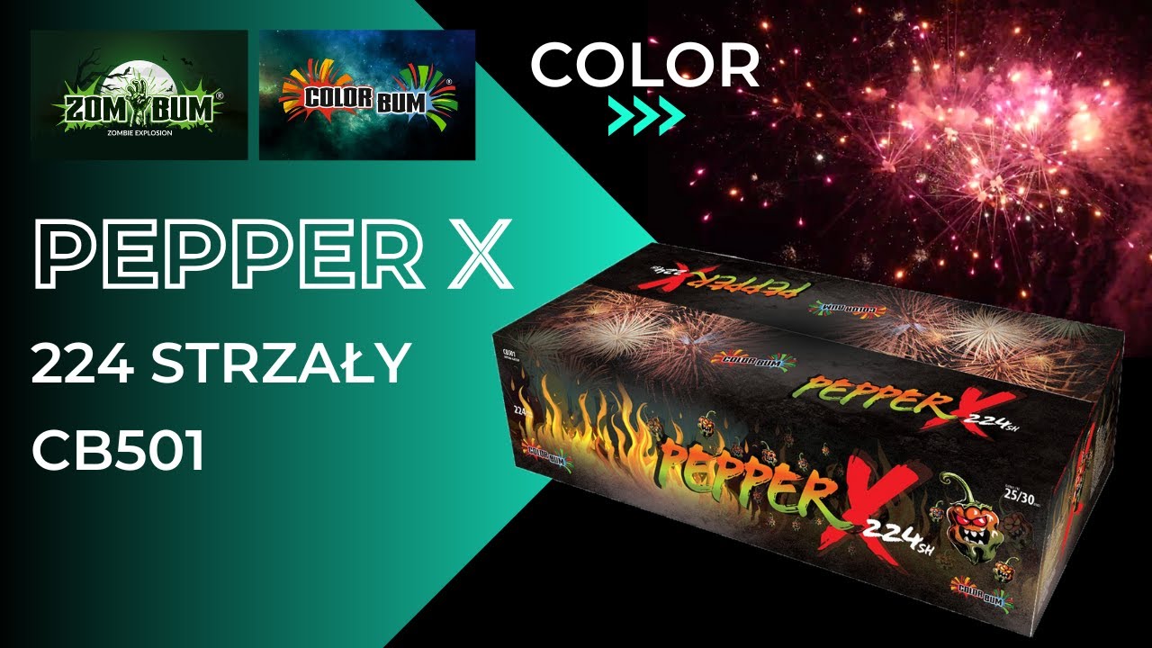 Pepper X ZomBum Color Bum 224sh 25/30mm CB501