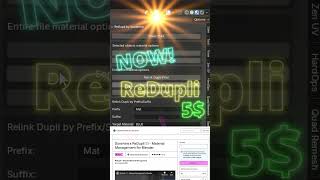 Sunshine's ReDupli 1.1 - Material Management for Blender